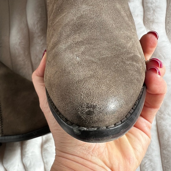 Aldo grey Nubuck over the knee boots - Picture 7 of 9